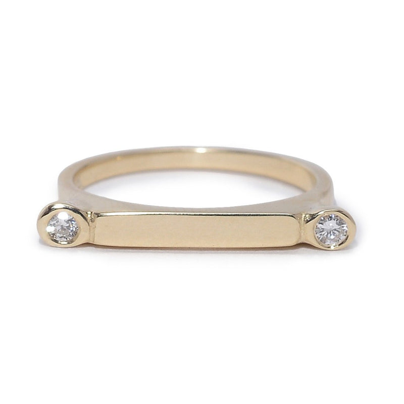 Bar Stack Ring in Gold
