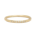 Seven Stone Stack Band in Gold with Diamonds