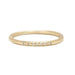 Seven Stone Stack Band in Gold with Diamonds