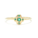 Endless Knot Ring in Gold with Emeralds