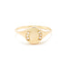 Perfect Signet Ring in Gold with Diamonds