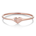 Tiny Heart Ring in Rose Gold