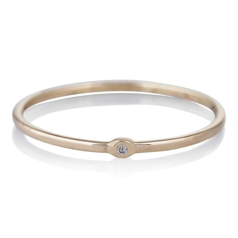 Memory Ring in Gold With Diamond