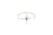 Small Nova Ring With Black Diamond in Silver
