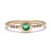 Midnight Ring with Emerald