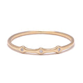 TRIO RING IN 10K GOLD with DIAMONDS