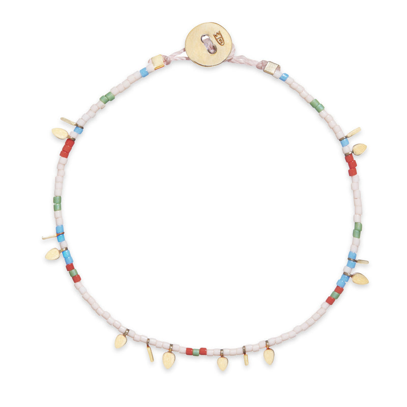 Gold Fairy Wings and Tinsel Beaded Bracelet