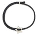 Adjsutable Star Signature Bracelet in Silver and Black