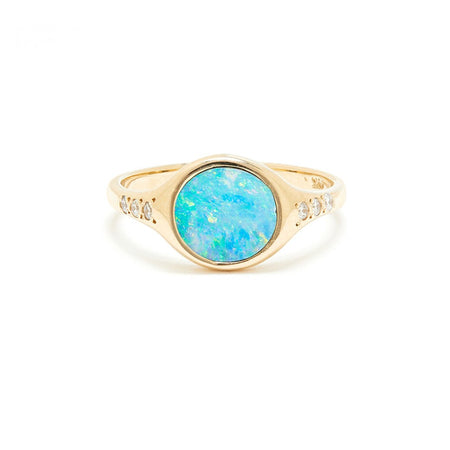 Opal Signet Ring
