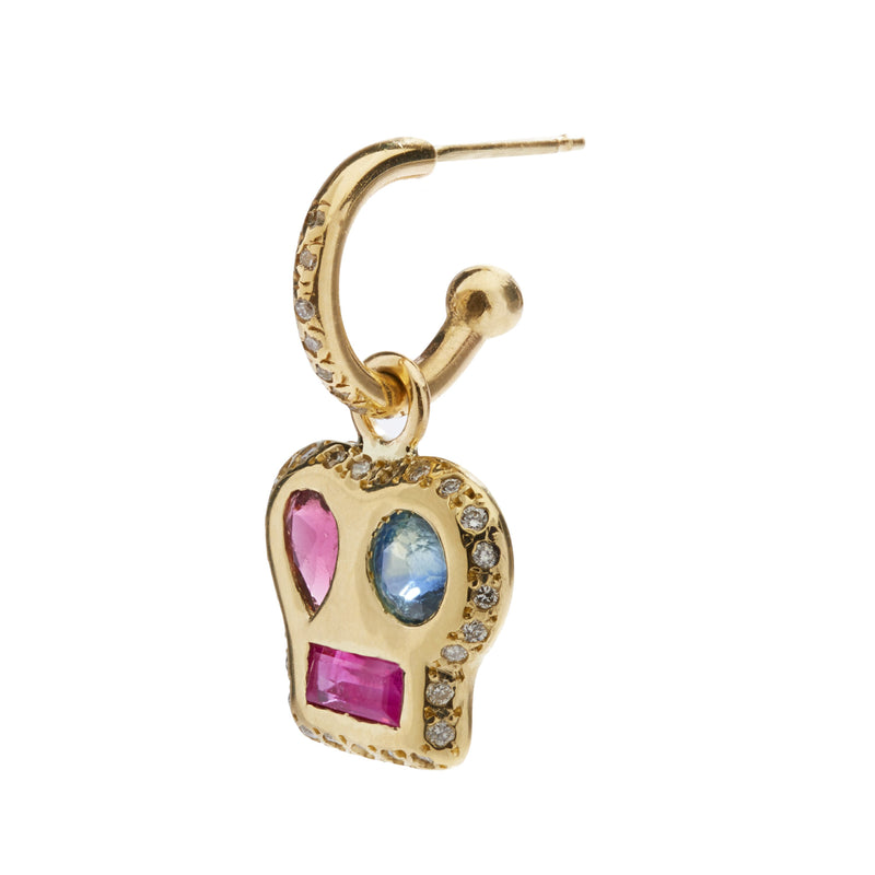 Diamond Hoop with Maxine Charm