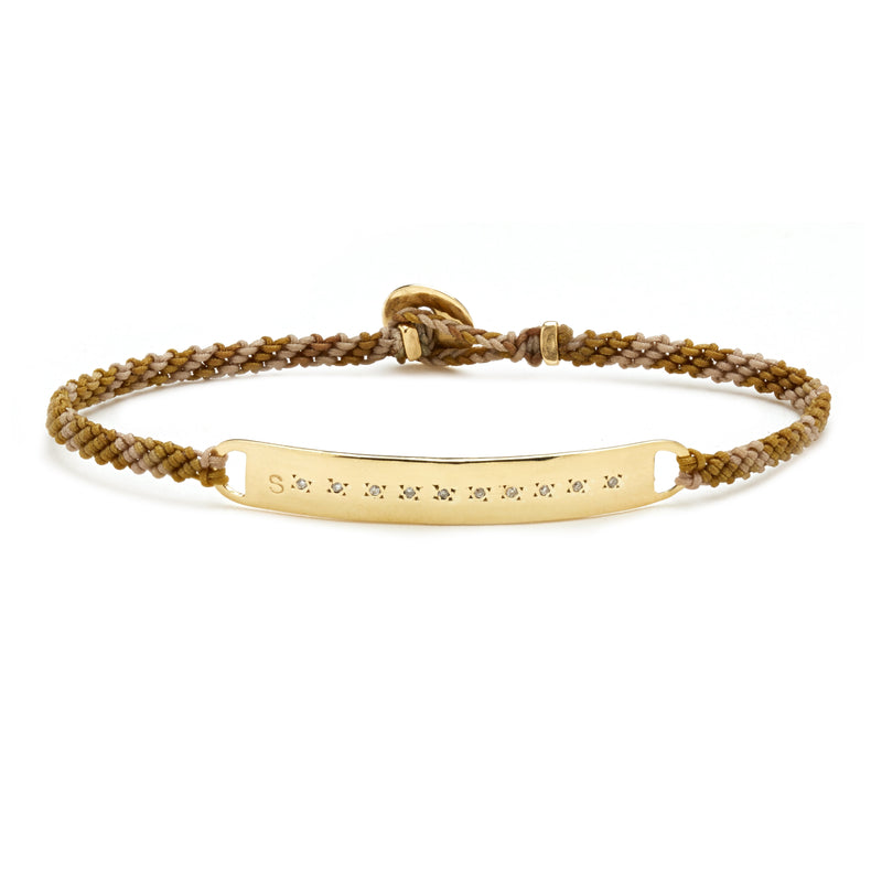 Diamond ID Bar Macrame