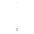 Diamond Coin Drop Earrings in Silver