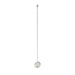 Diamond Coin Drop Earrings in Silver