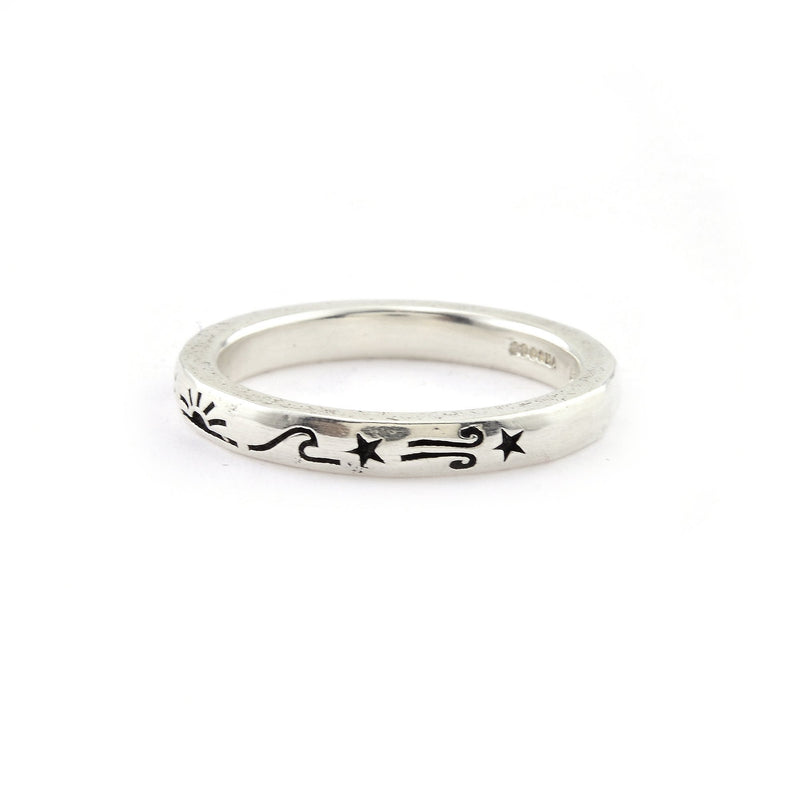 Elements Band in Sterling Silver