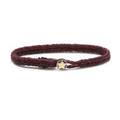 Classic Fishtail Star Button Bracelet in Plum