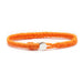 Classic Fishtail Button Bracelet in Neon Orange
