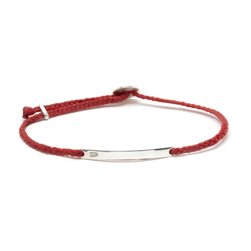 Signature ID Slider Bracelet in Scarlet