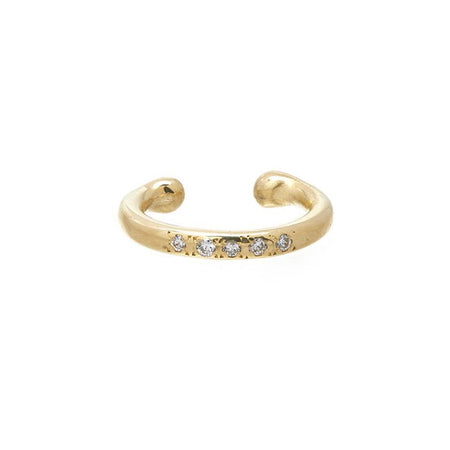 Classic Ear Cuff with Pavé Diamonds