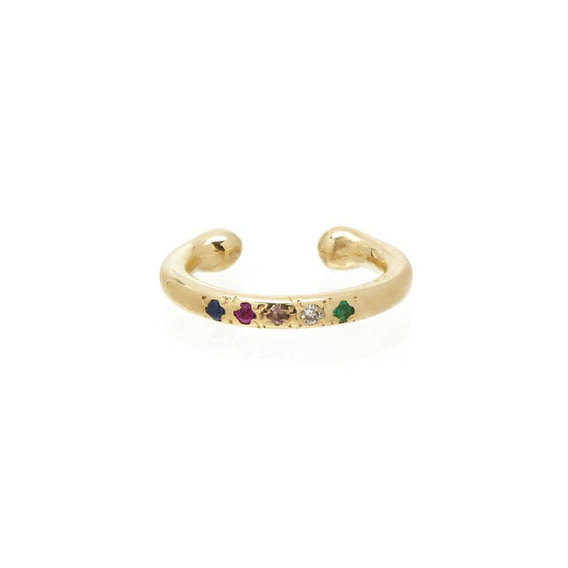 Classic Ear Cuff with Pavé Mixed Stones
