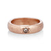 5MM ROSE GOLD RING WITH BROWN DIAMOND