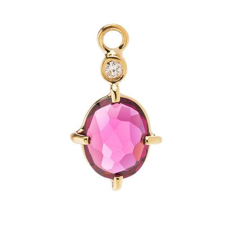 Alice Charm with Rhodolite