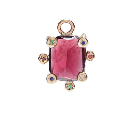 Genie Charm with Garnet