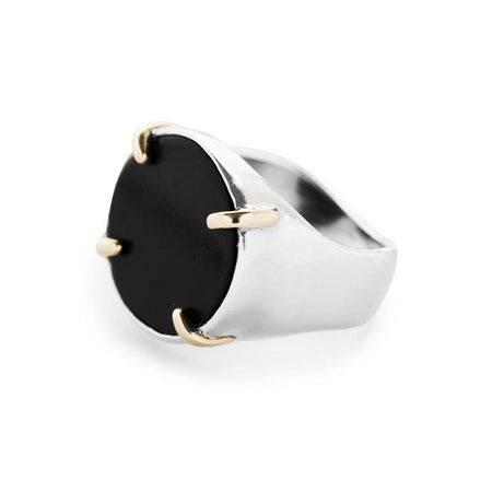 Tablet Black Ash Ring
