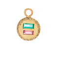 EQUALITY Earring Charm - Baguette stones and diamond halo. Sold as single charm.