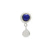Tiny Bezel Stud with Lapis