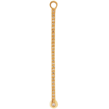 Long Pavé Bar Charm