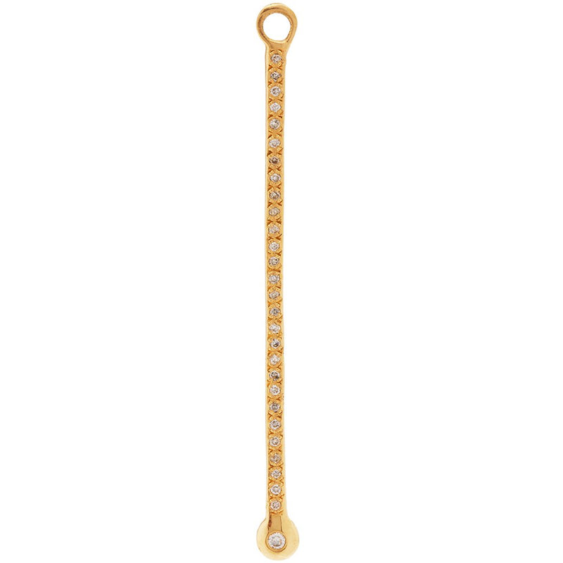 Long Pavé Bar Charm