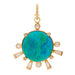 Diamond Hoop and Opal Sunset Charm