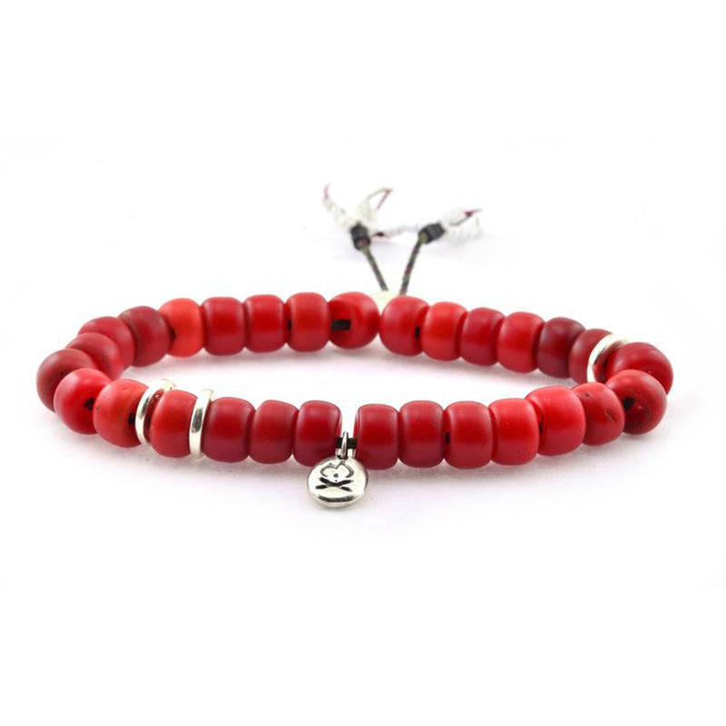 Mantra Bracelet in Red